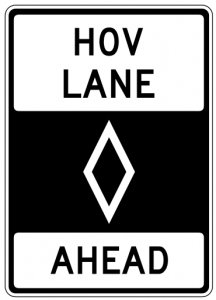 HOV-lane-ahead